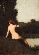 Jean-Jacques Henner A Bather oil on canvas